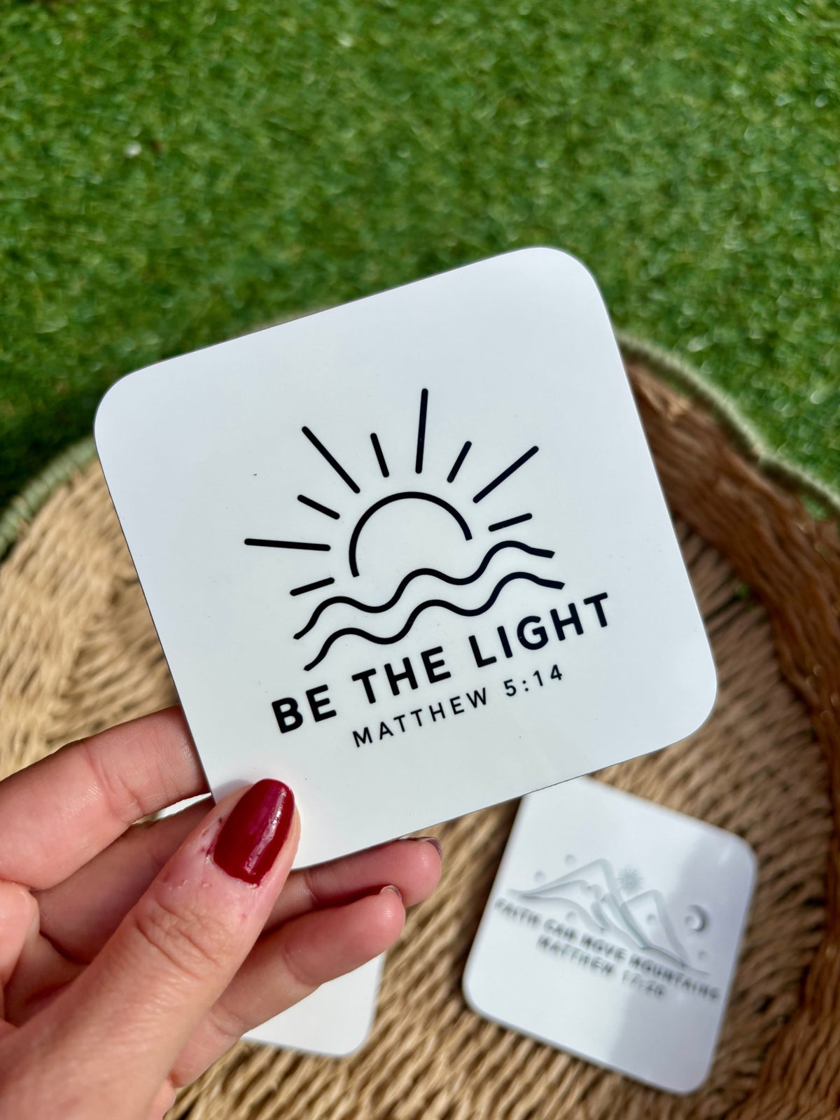 'Be the Light' Bible Coaster - Lia Laine UK