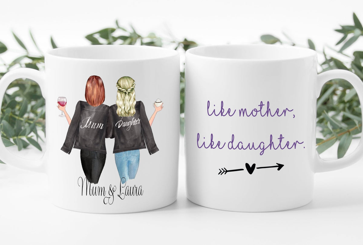 Personalised Mum and Daughter Mug - Lia Laine UK